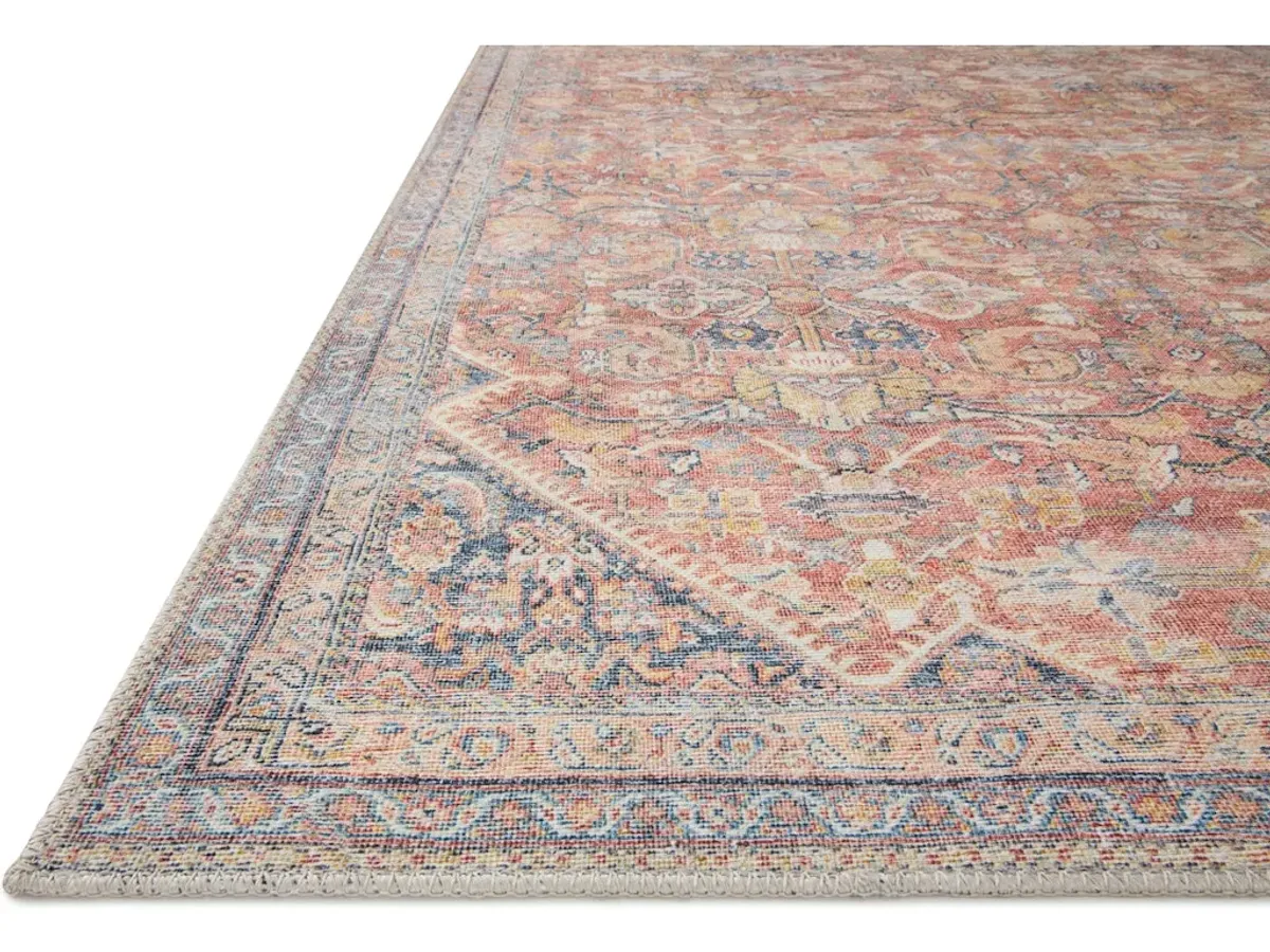 ADRIAN ADR-02 RUST/DENIM 2'0 X 5'0 ACCENT RUG