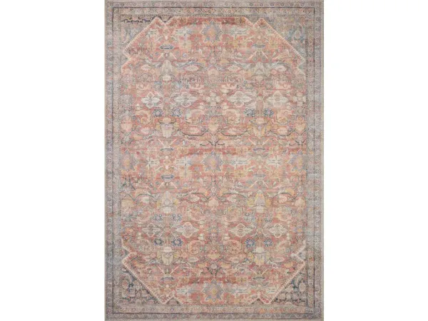 ADRIAN ADR-02 RUST/DENIM 3'6 X 5'6 ACCENT RUG