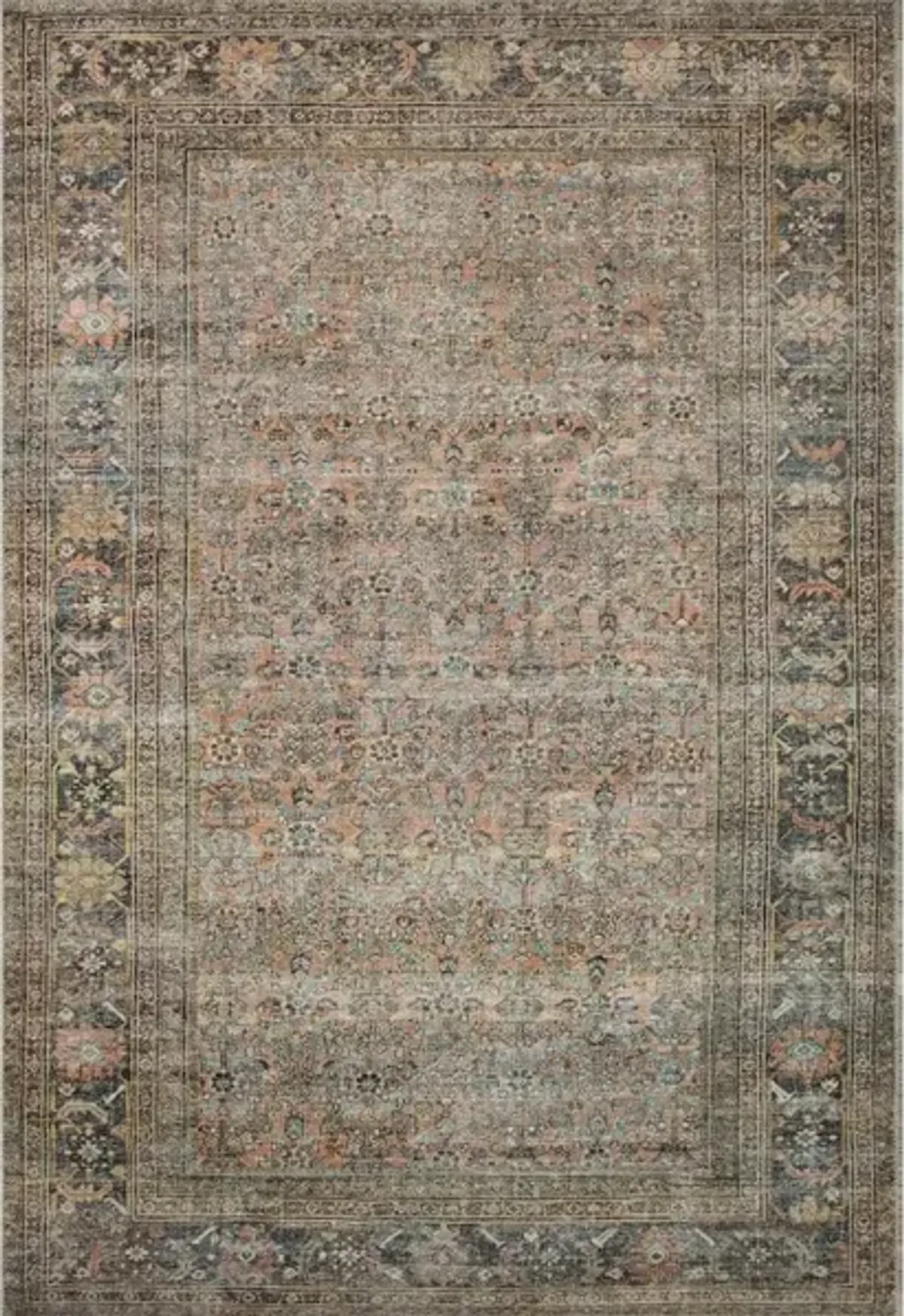ADRIAN ADR-03 TERRACOTTA/MULTI 2'6 X 9'6 RUNNER RUG