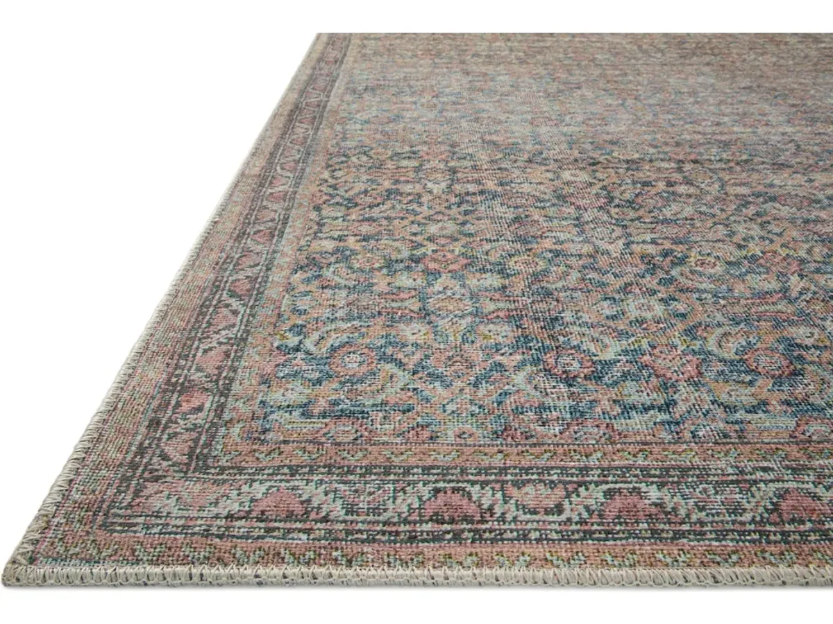 ADRIAN ADR-04 DENIM/MULTI 3'6 X 5'6 ACCENT RUG