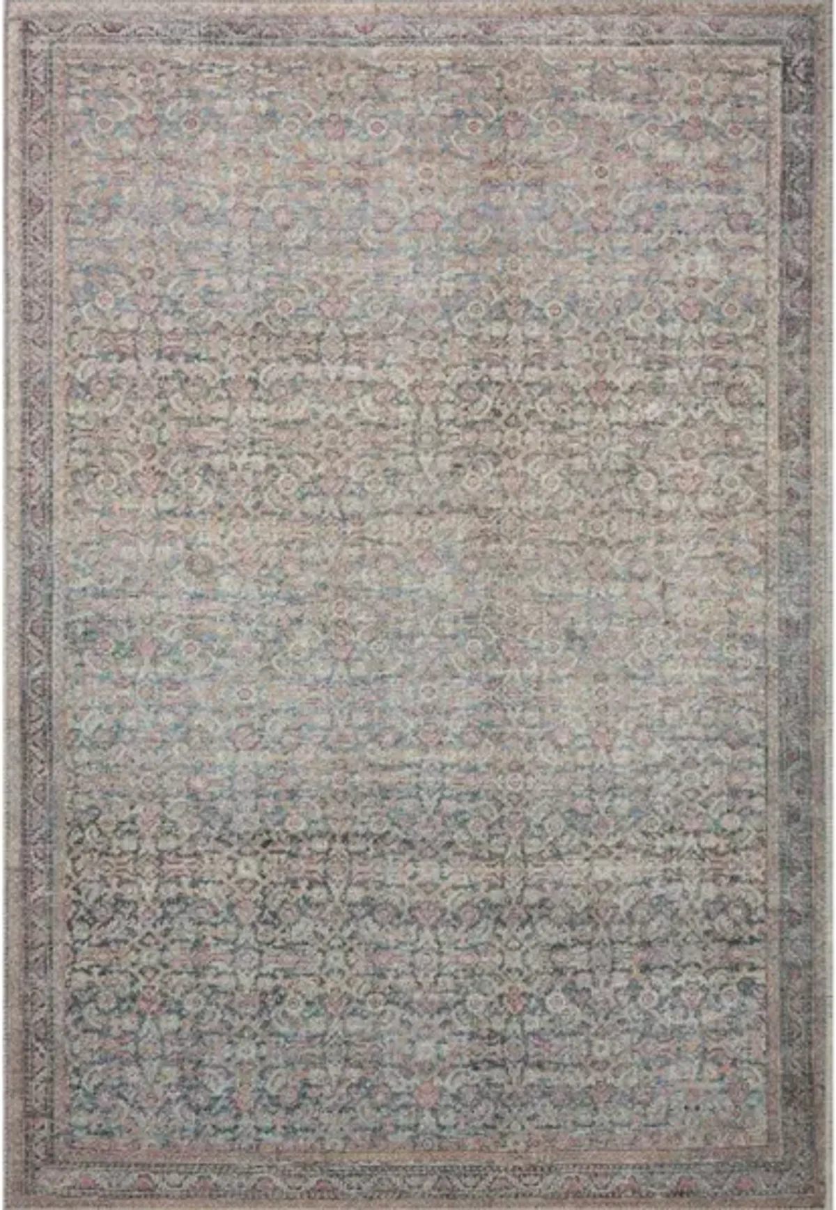 ADRIAN ADR-04 DENIM/MULTI 3'6 X 5'6 ACCENT RUG