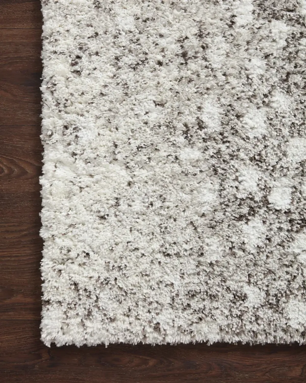 BLISS SHAG BLS-01 GREY/WHITE 9'3 X 13' AREA RUG