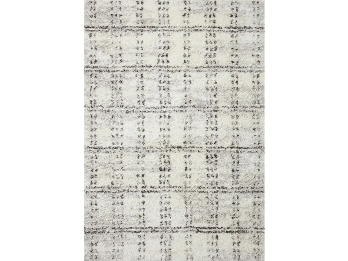 BLISS SHAG BLS-03 CREAM/GREY 2'7 X 7'6 RUNNER RUG
