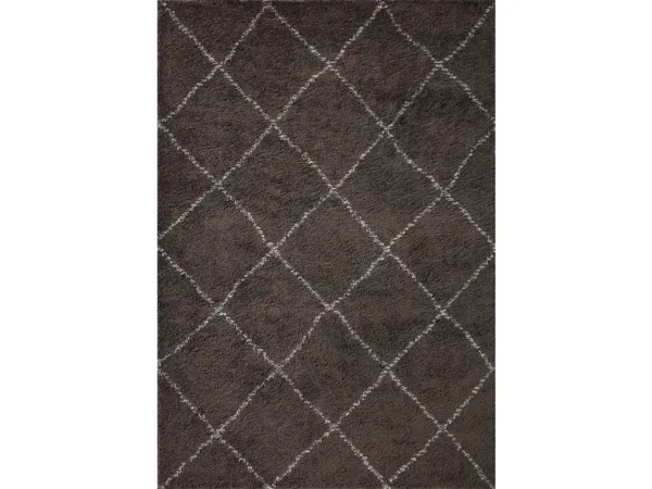 BLISS SHAG BLS-04 BARK/GREY 7'10 X 10' AREA RUG