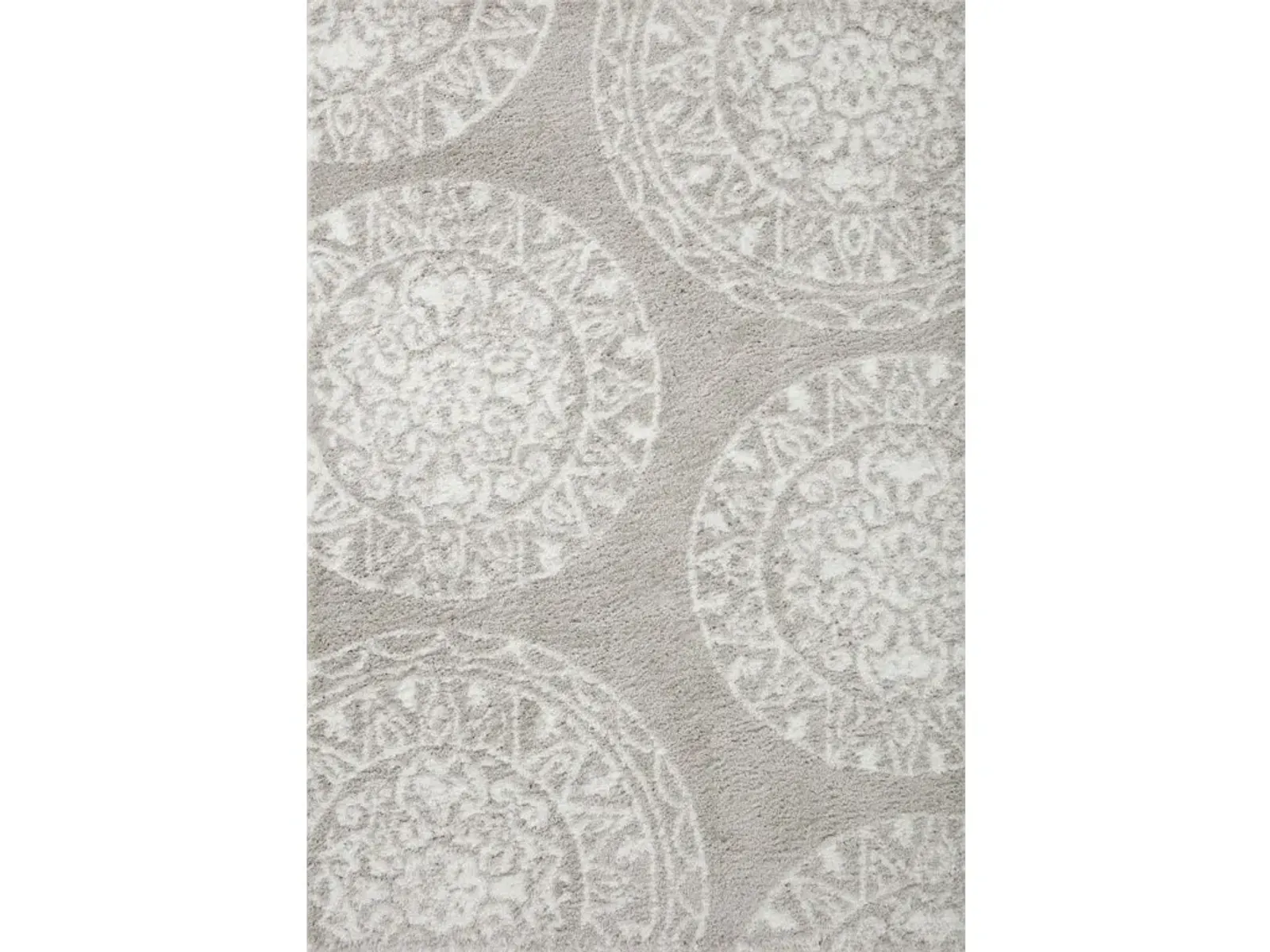 BLISS SHAG BLS-06 GREY/WHITE 2'3 X 4'0 ACCENT RUG