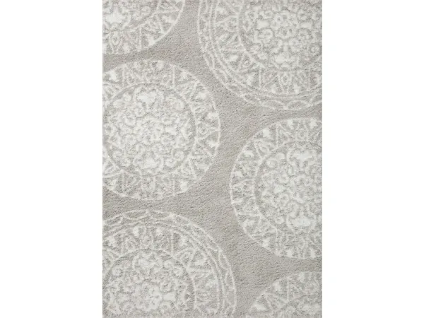 BLISS SHAG BLS-06 GREY/WHITE 2'7 X 12'0 RUNNER RUG