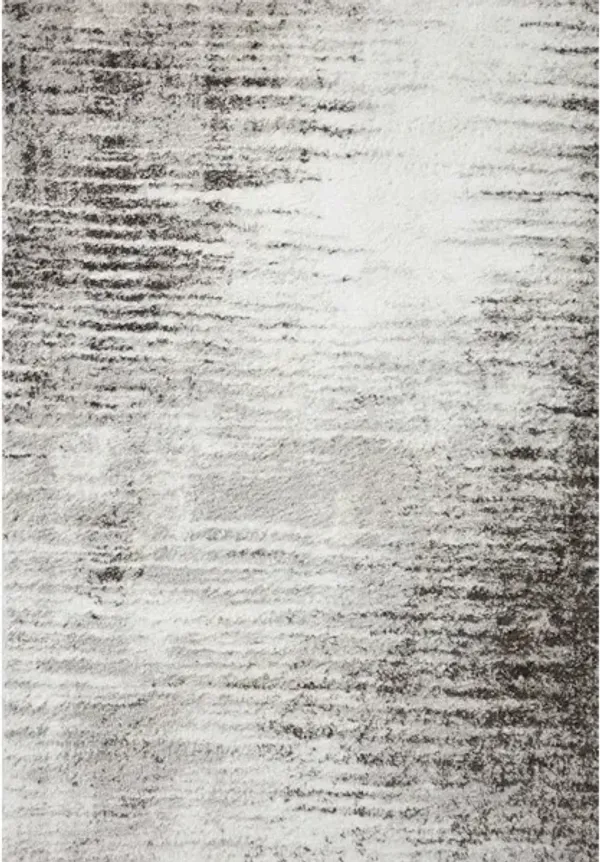 BLISS SHAG BLS-07 GREY/CREAM 2'3 X 4'0 ACCENT RUG