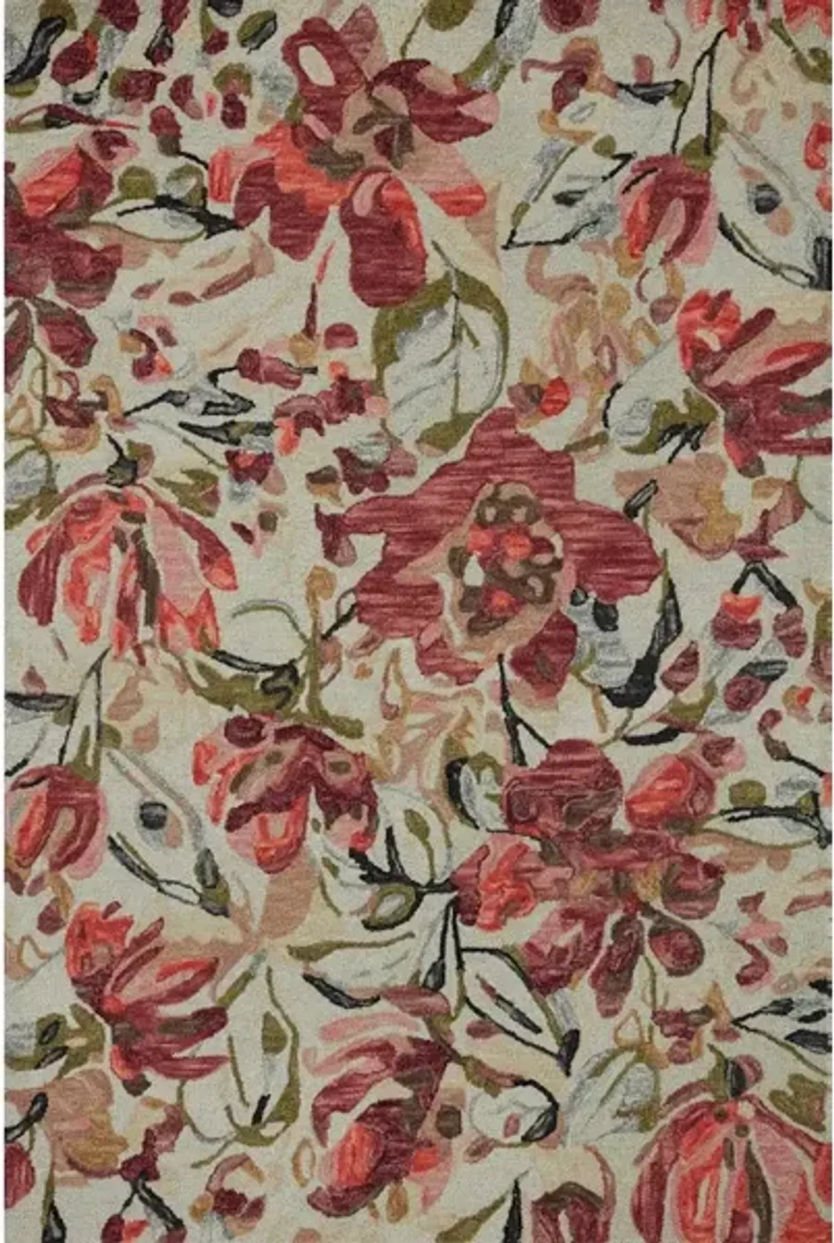 BELLADONNA BLM-01 IVORY/RASPBERRY 3'0 X 3'0 ACCENT RUG