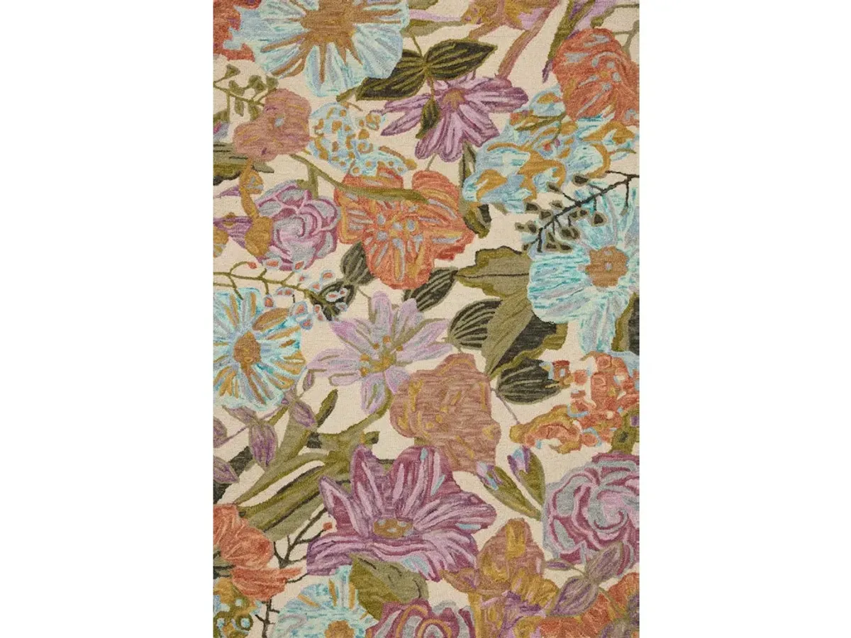 BELLADONNA BLM-04 IVORY/MULTI 8'6 X 11'6 AREA RUG