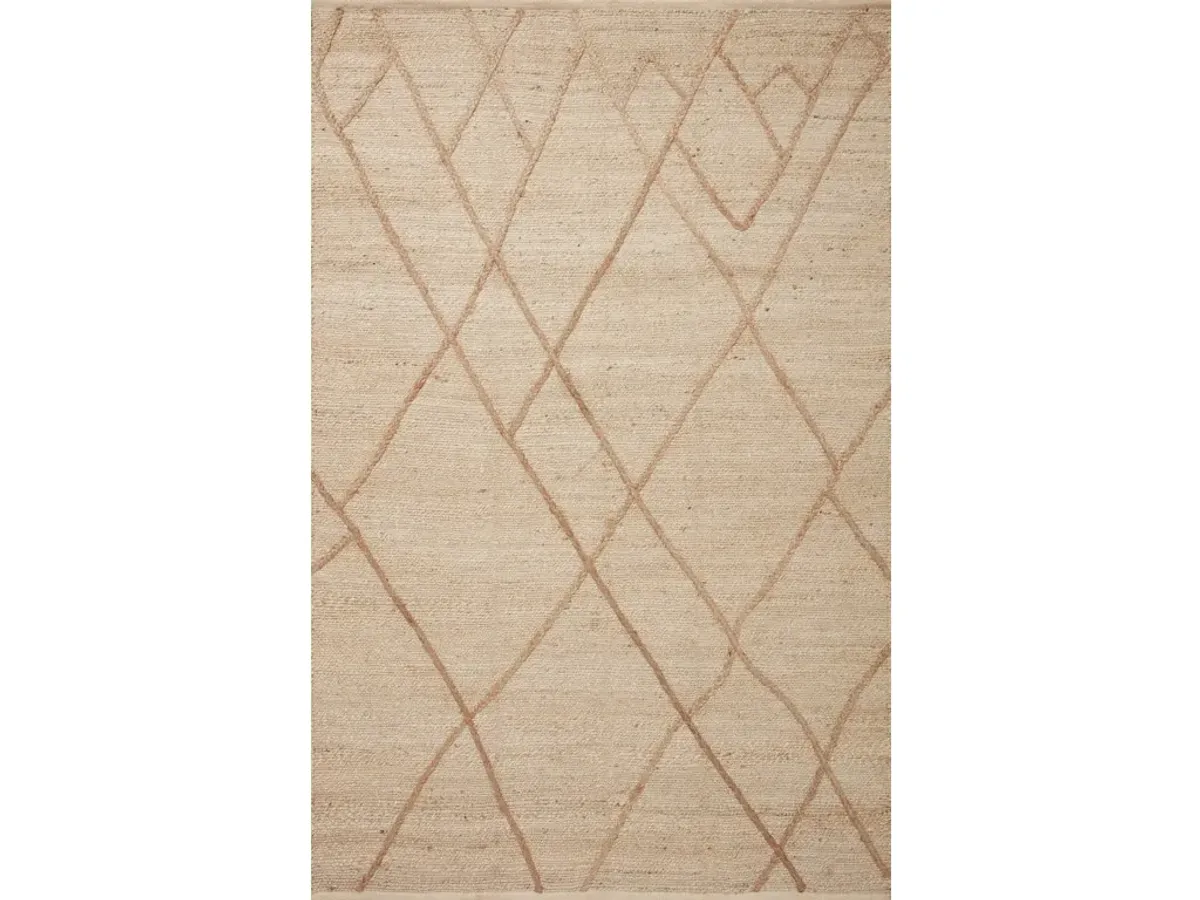 BODHI BOD-01 IVORY/NATURAL 5'0 X 7'6 AREA RUG