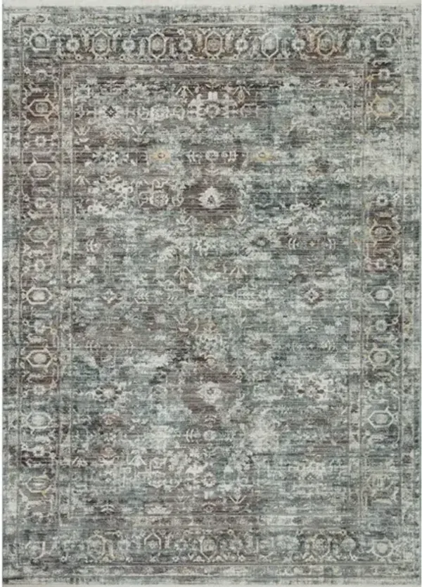 BONNEY BNY-05 SLATE/TEAL 2'0 X 3'0 ACCENT RUG