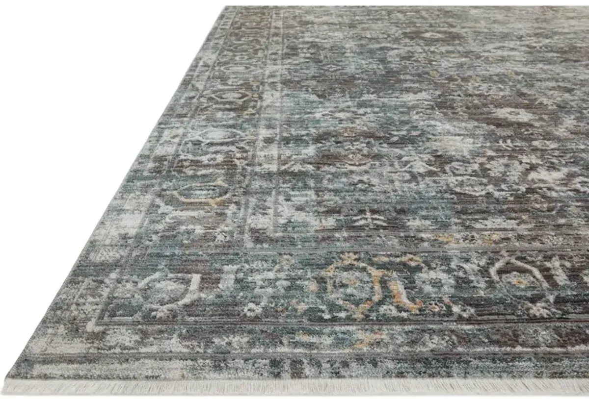 BONNEY BNY-05 SLATE/TEAL 2'7 X 10'0 RUNNER RUG