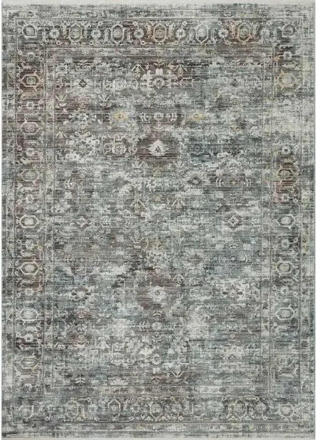 BONNEY BNY-05 SLATE/TEAL 2'7 X 10'0 RUNNER RUG