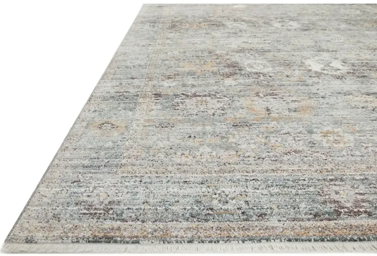 BONNEY BNY-06 TEAL/GOLD 6'7 X 9'7 AREA RUG