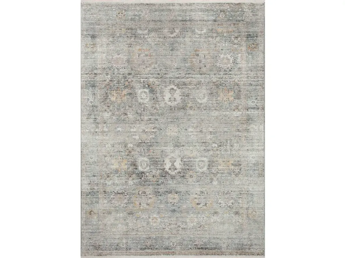 BONNEY BNY-06 TEAL/GOLD 6'7 X 9'7 AREA RUG