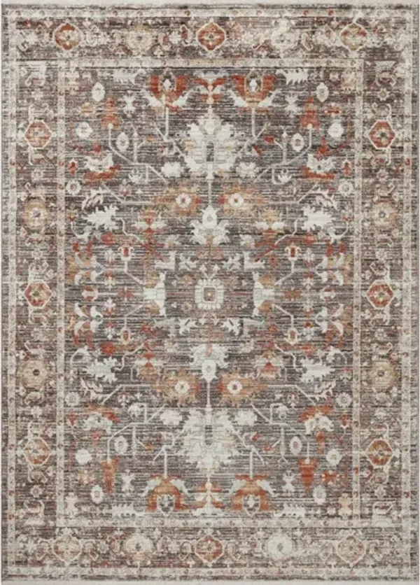 BONNEY BNY-07 CHARCOAL/SPICE 2'0 X 3'0 ACCENT RUG