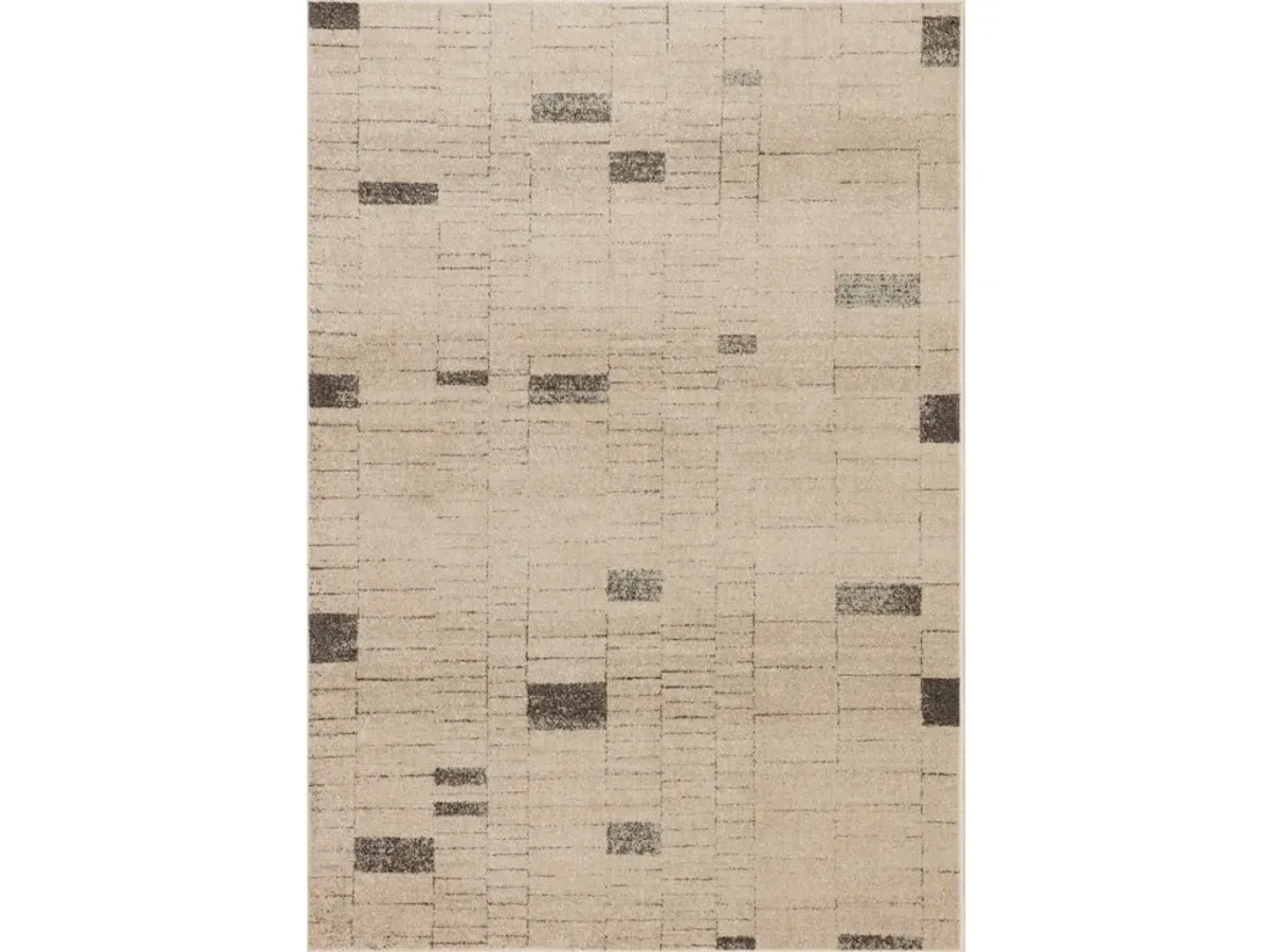 BOWERY BOW-02 SLATE/TAUPE 5'5 X 7'6 AREA RUG