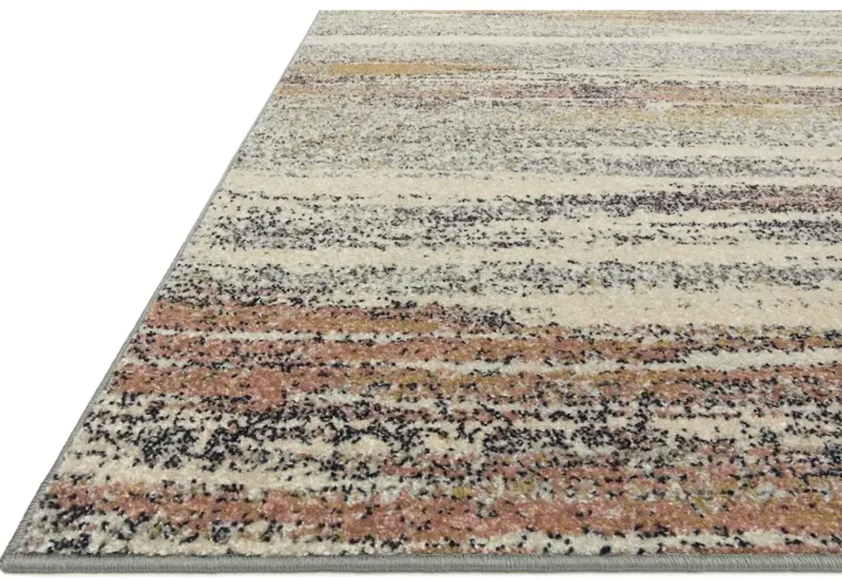 BOWERY BOW-04 PEBBLE/MULTI 2'3 X 4'0 ACCENT RUG