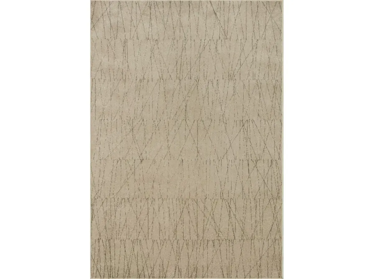 BOWERY BOW-05 BEIGE/PEPPER 2'3 X 7'6 RUNNER RUG