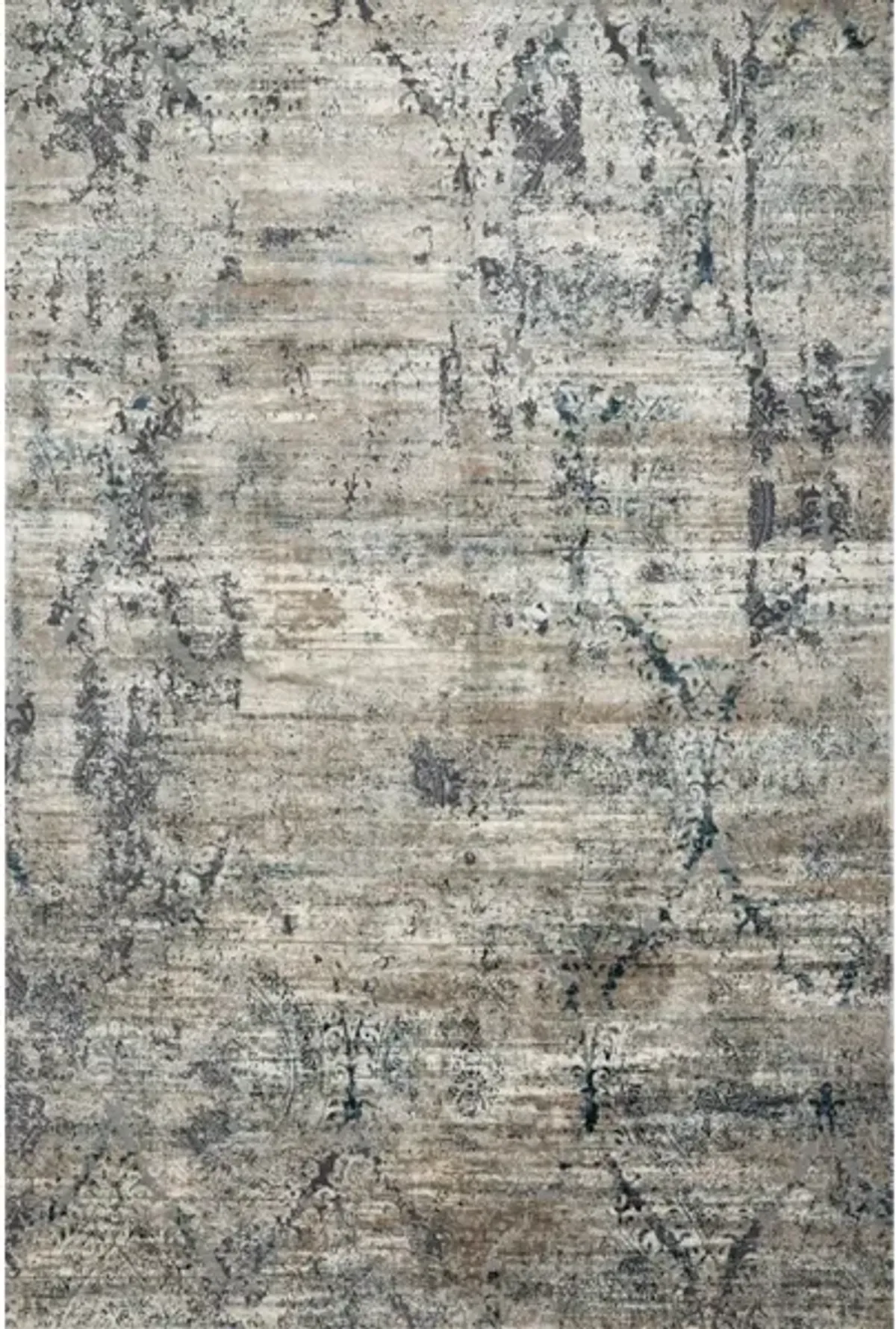 CASCADE CAS-01 TAUPE/BLUE 2'7 X 8'0 RUNNER RUG