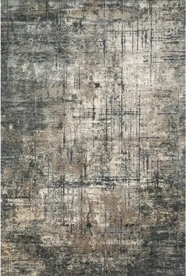 CASCADE CAS-02 MARINE/GREY 3'7 X 5'7 ACCENT RUG