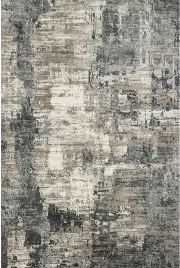 CASCADE CAS-03 IVORY/CHARCOAL 2'7 X 4' ACCENT RUG