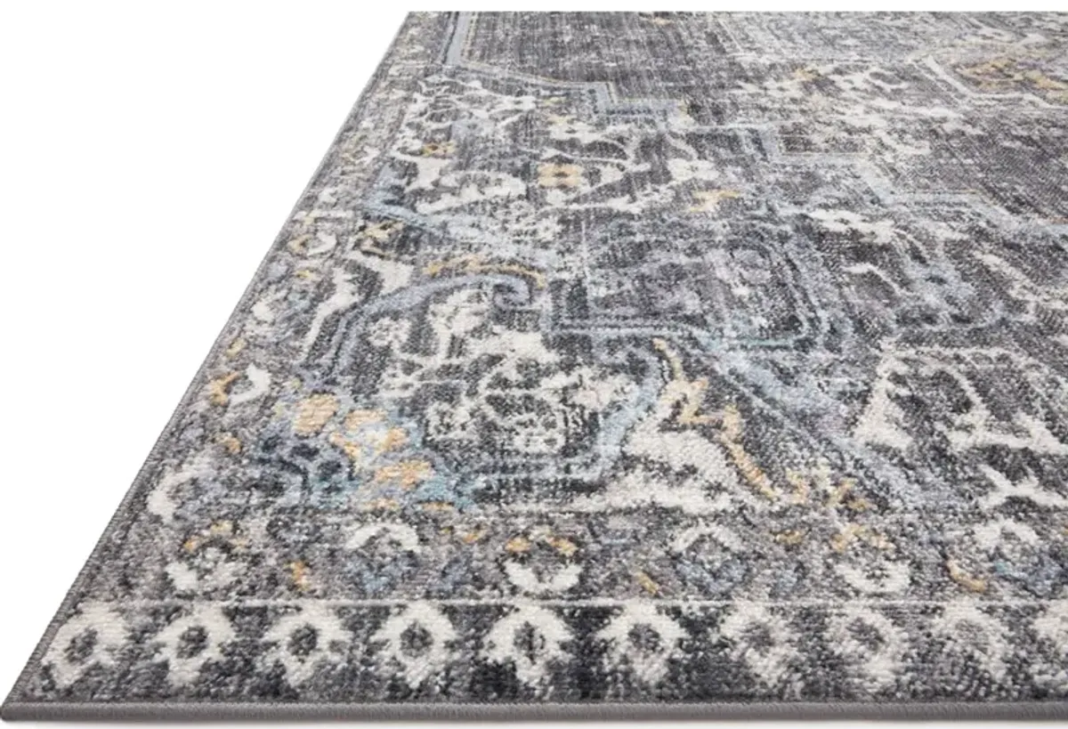 CASSANDRA CSN-02 CHARCOAL/GOLD 2'6 X 4'0 ACCENT RUG