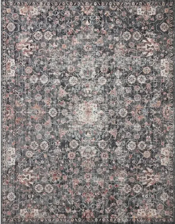 CASSANDRA CSN-03 CHARCOAL/RUST 2'6 X 4'0 ACCENT RUG