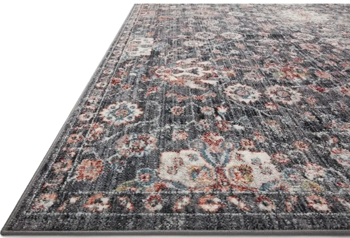 CASSANDRA CSN-03 CHARCOAL/RUST 7'10 X 10' AREA RUG