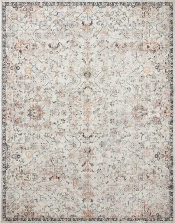 CASSANDRA CSN-03 DOVE/NAVY 2'6 X 7'9 RUNNER RUG