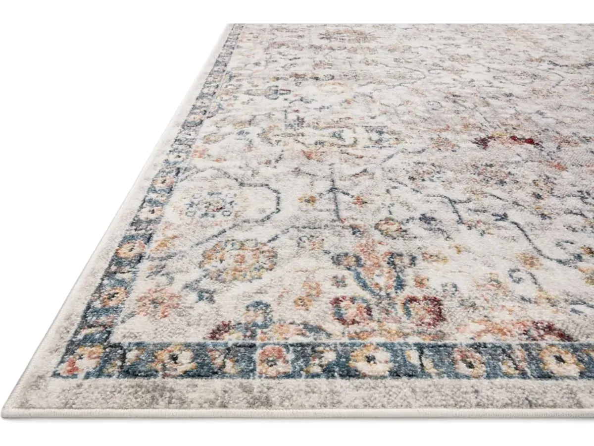 CASSANDRA CSN-03 DOVE/NAVY 5'3 X 7'9 AREA RUG