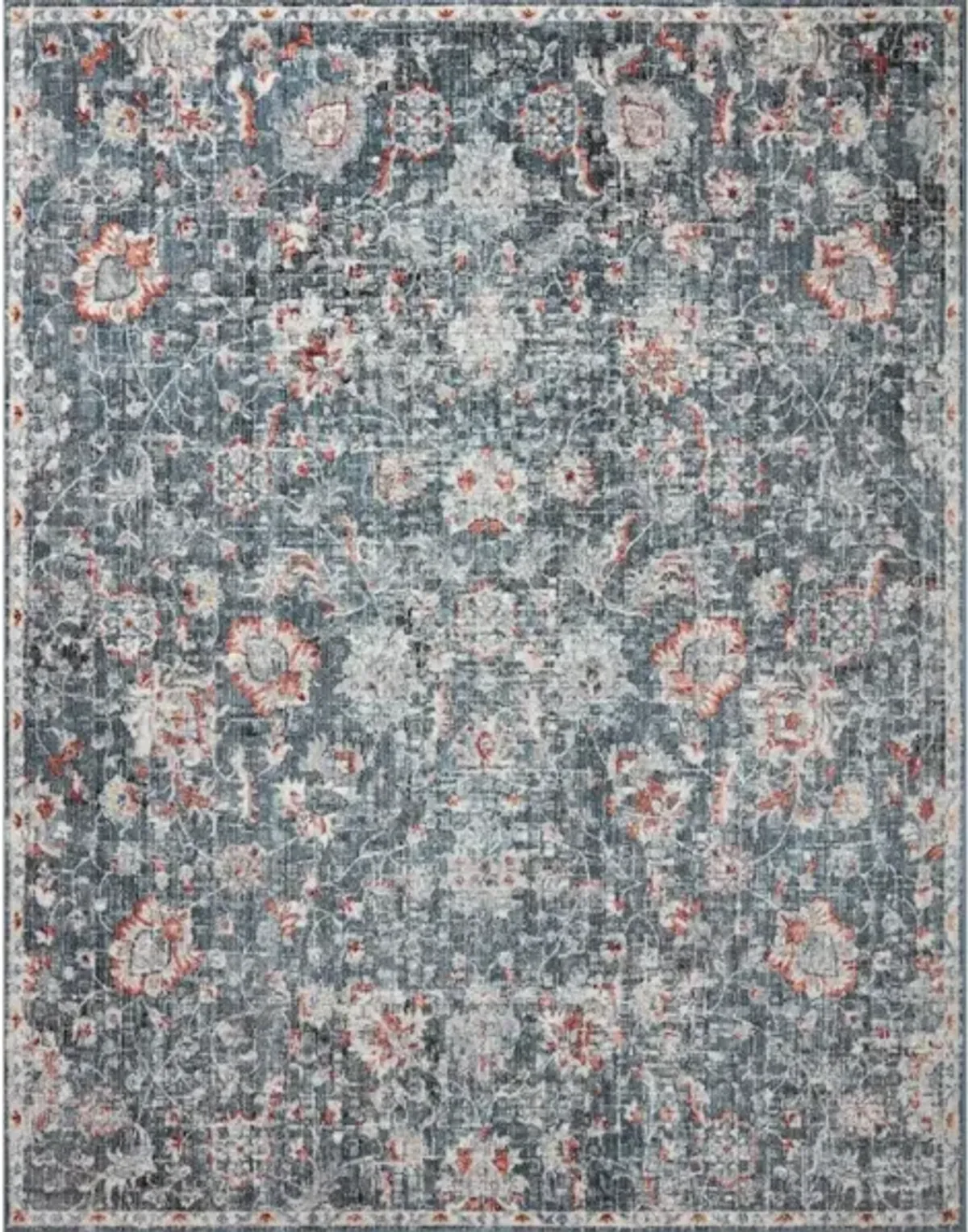 CASSANDRA CSN-04 BLUE/RUST 2'6 X 5'9 ACCENT RUG
