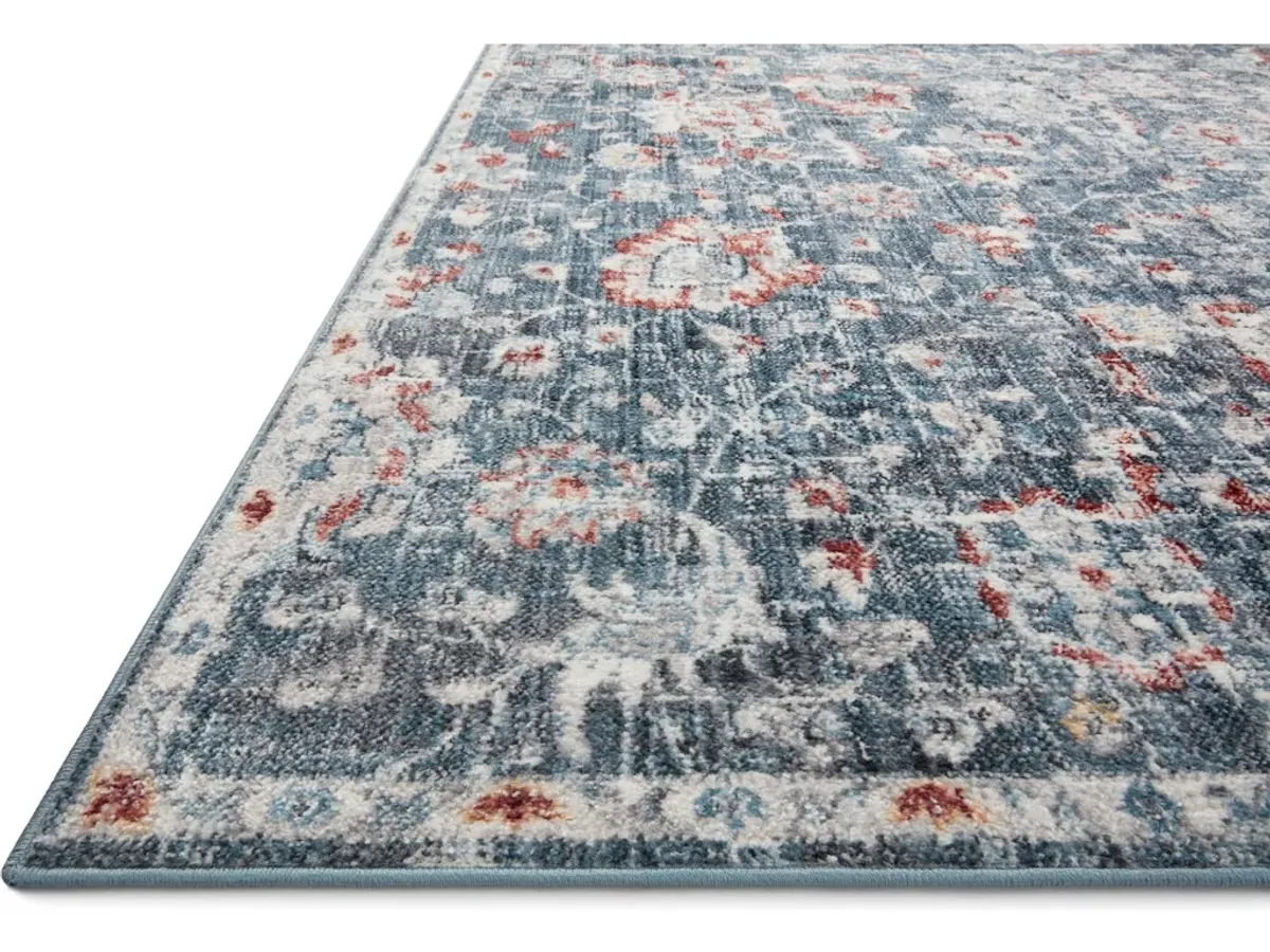 CASSANDRA CSN-04 BLUE/RUST 5'3 X 7'9 AREA RUG