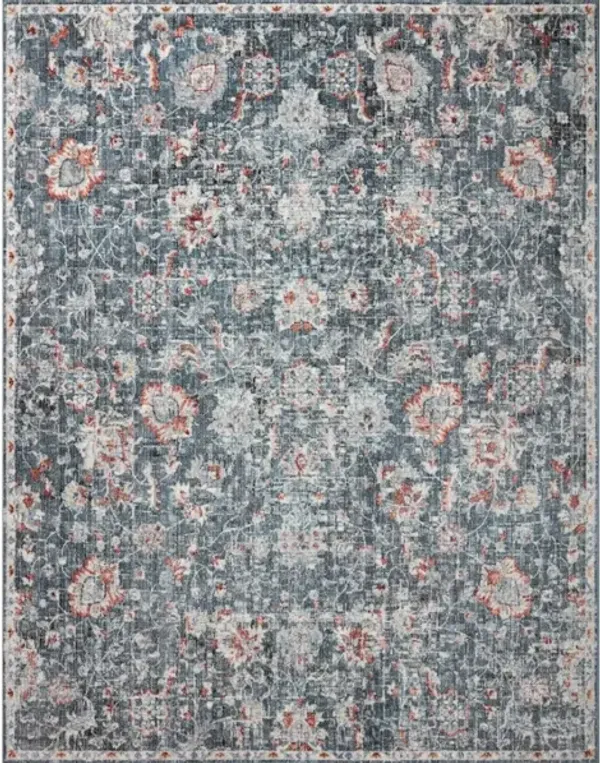 CASSANDRA CSN-04 BLUE/RUST 6'7 X 9'3 AREA RUG