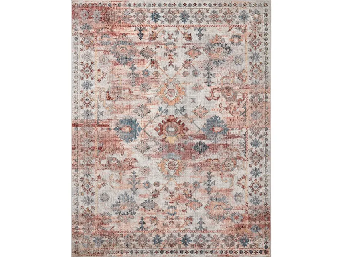 CASSANDRA CSN-06 RUST/MULTI 5'3 X 7'9 AREA RUG