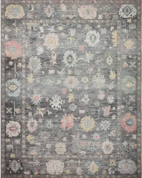ELYSIUM ELY-03 CHARCOAL/MULTI 7'10 X 7'10 AREA RUG