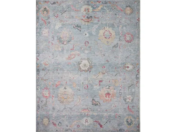 ELYSIUM ELY-04 DENIM/MULTI 7'10 X 7'10 AREA RUG