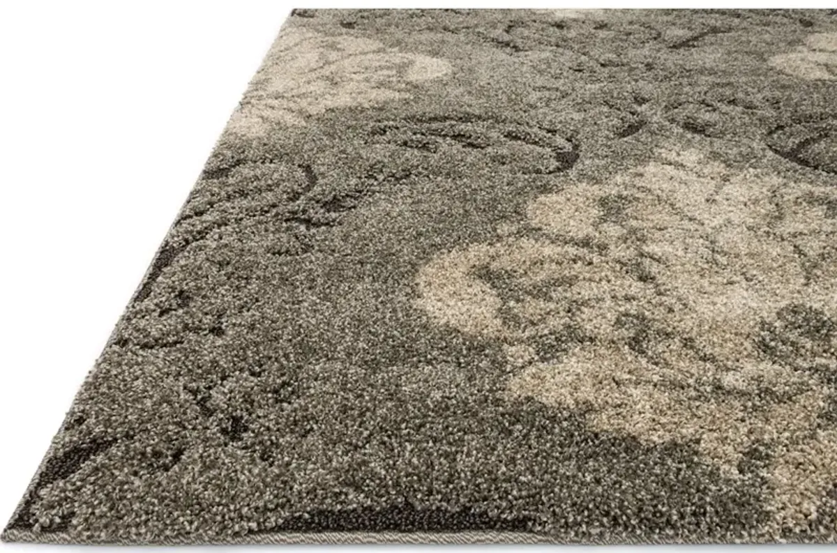 ENCHANT EN-03 SMOKE/BEIGE 5'3 X 7'7 AREA RUG