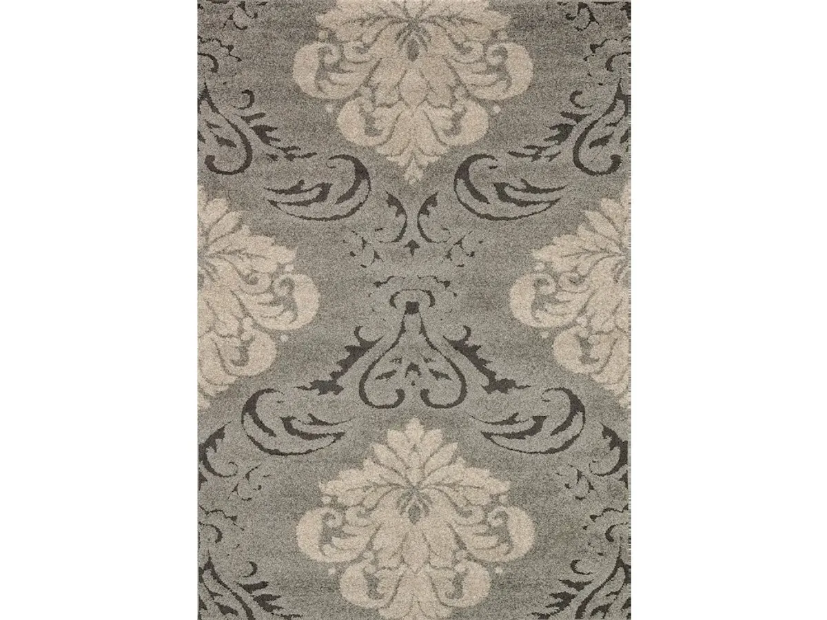 ENCHANT EN-03 SMOKE/BEIGE 5'3 X 7'7 AREA RUG