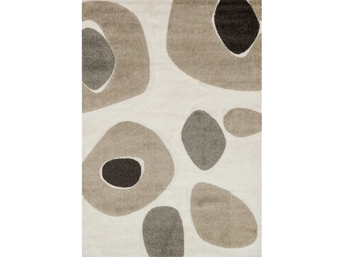 ENCHANT EN-04 IVORY/MULTI 5'3 X 7'7 AREA RUG