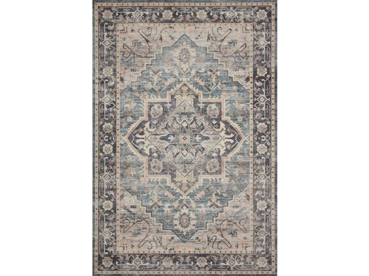 HATHAWAY HTH-01 NAVY/MULTI 9'0 X 12'0 AREA RUG