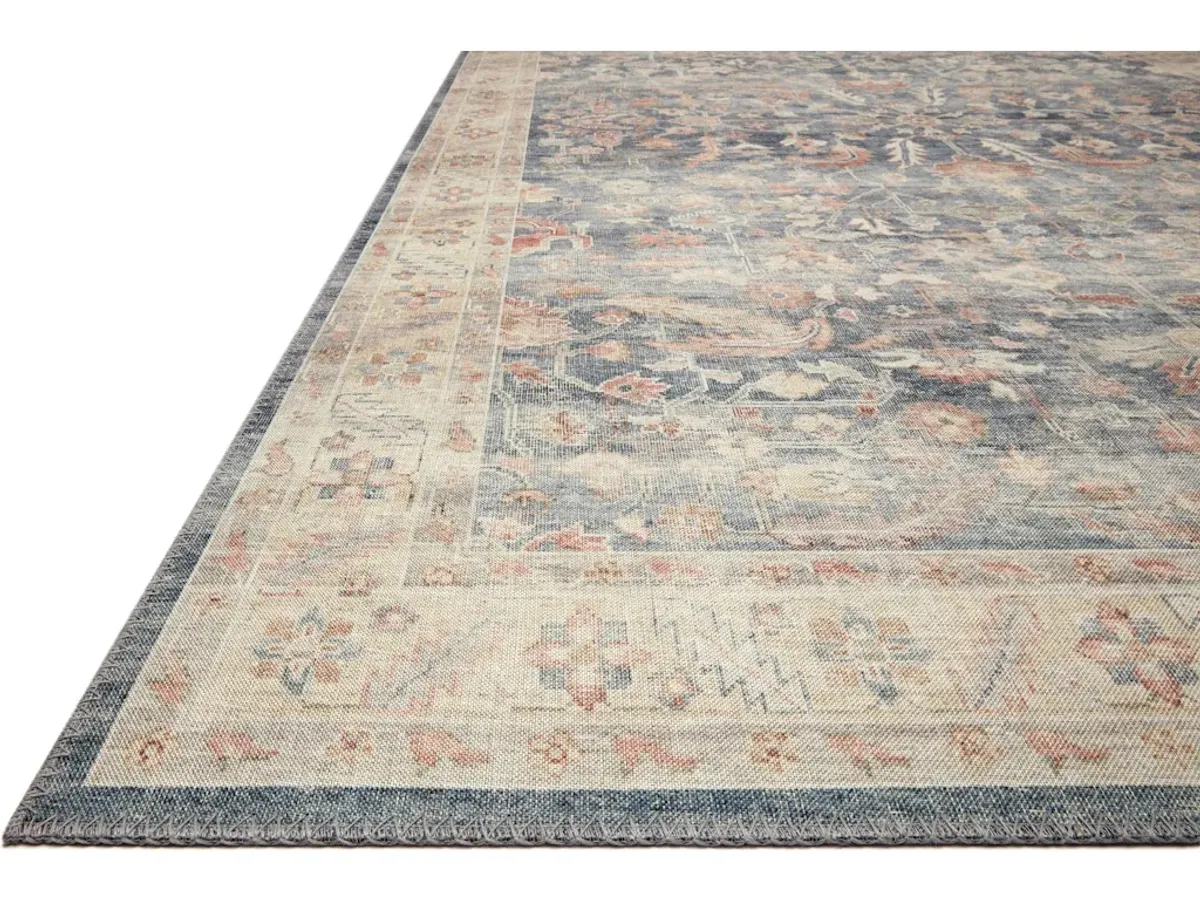 HATHAWAY HTH-02 DENIM/MULTI 2'3 X 3'9 ACCENT RUG