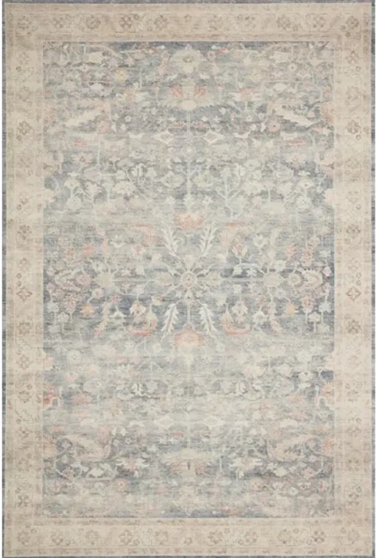 HATHAWAY HTH-02 DENIM/MULTI 3'6 X 5'6 ACCENT RUG