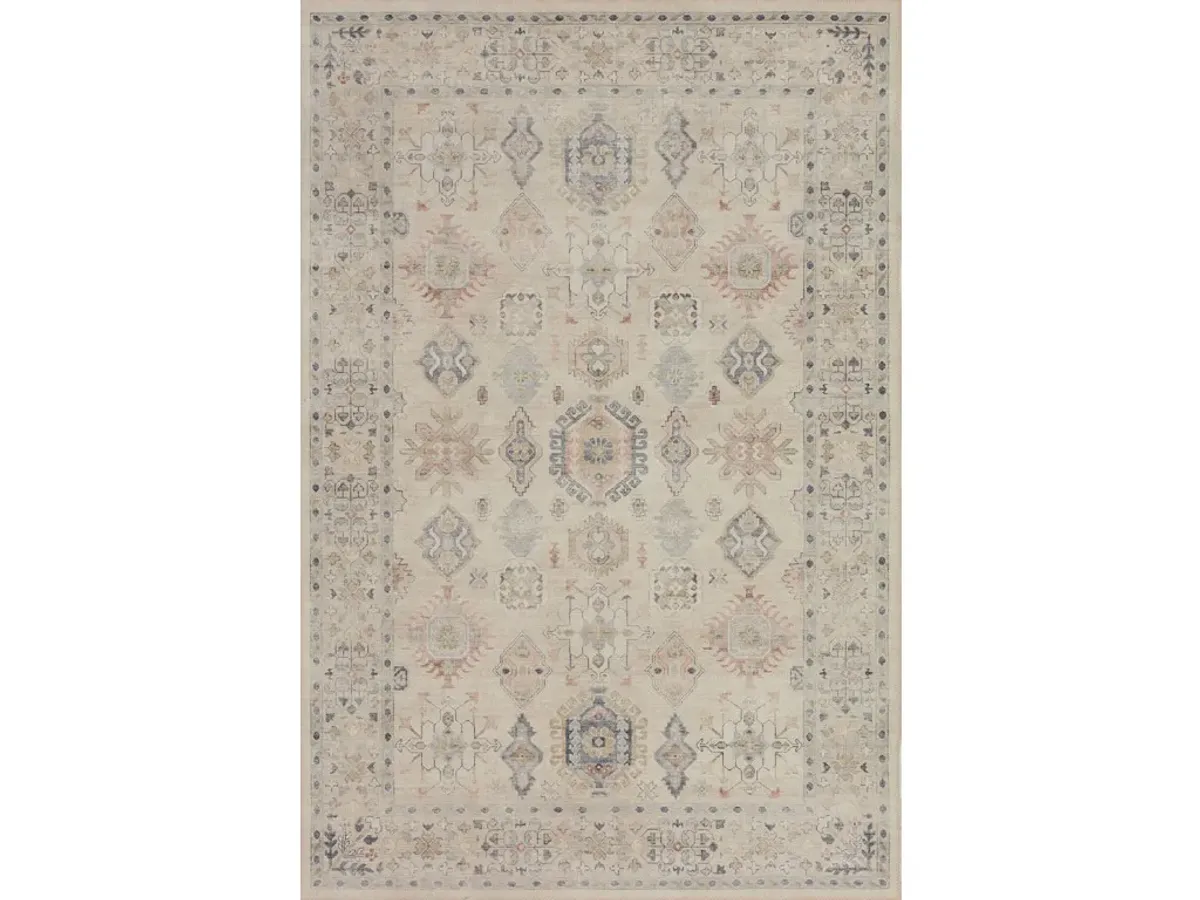 HATHAWAY HTH-04 BEIGE/MULTI 5'0 X 7'6 AREA RUG