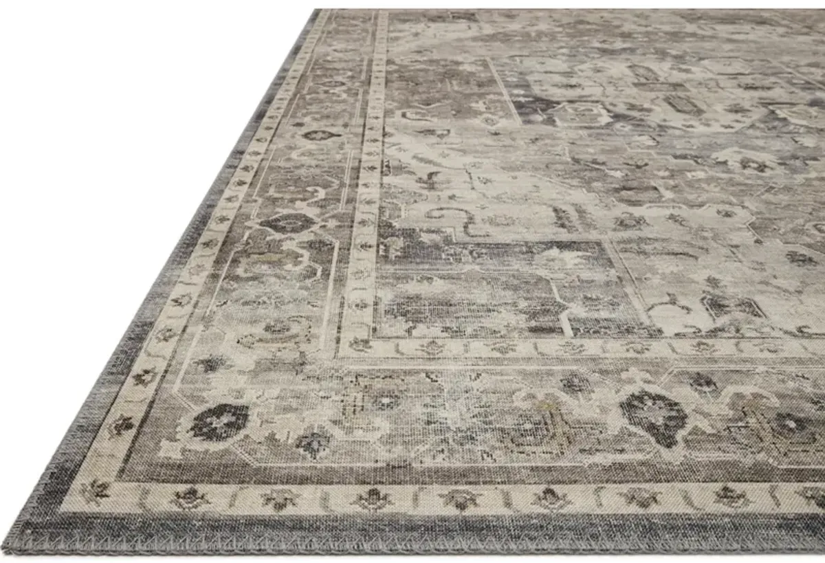 HATHAWAY HTH-05 STEEL/IVORY 2'3 X 3'9 ACCENT RUG