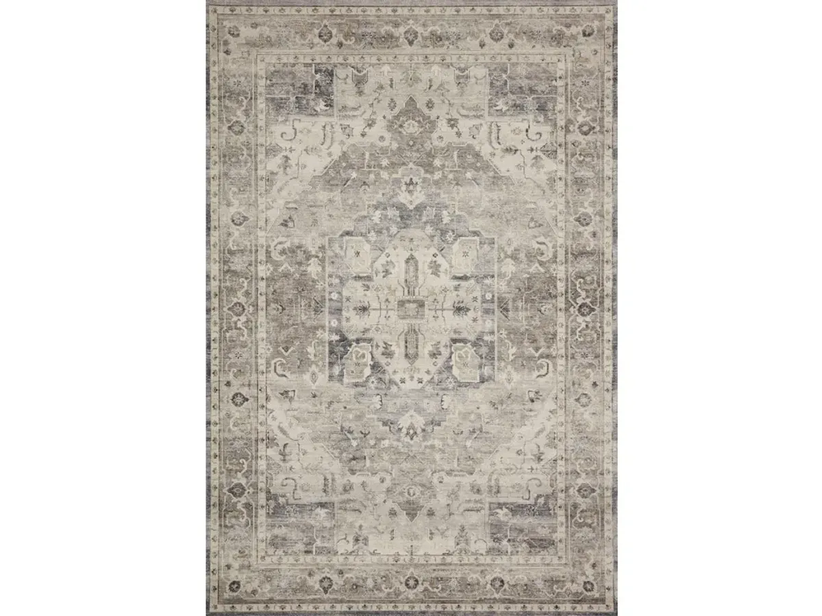 HATHAWAY HTH-05 STEEL/IVORY 2'3 X 3'9 ACCENT RUG