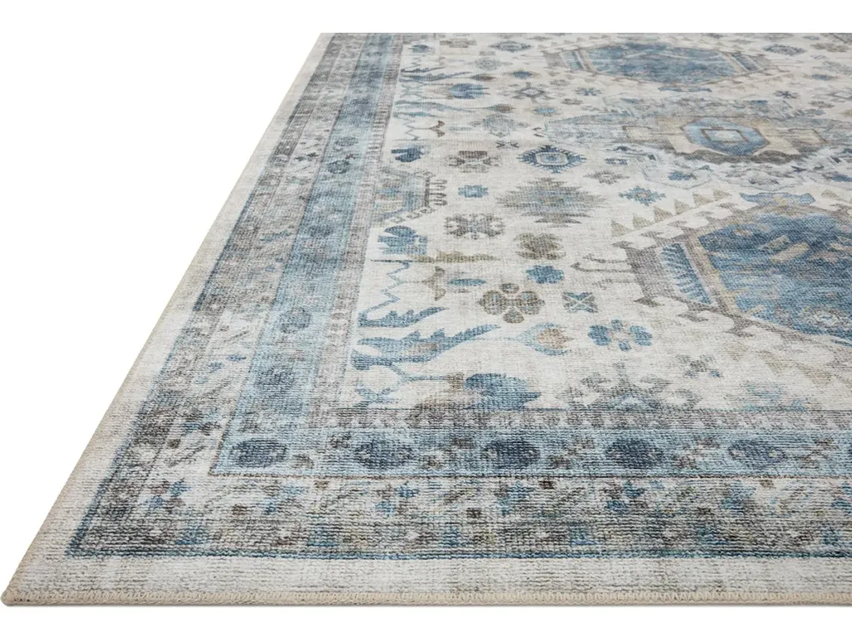 HEIDI HEI-04 IVORY/OCEAN 6'0 X 9'0 AREA RUG
