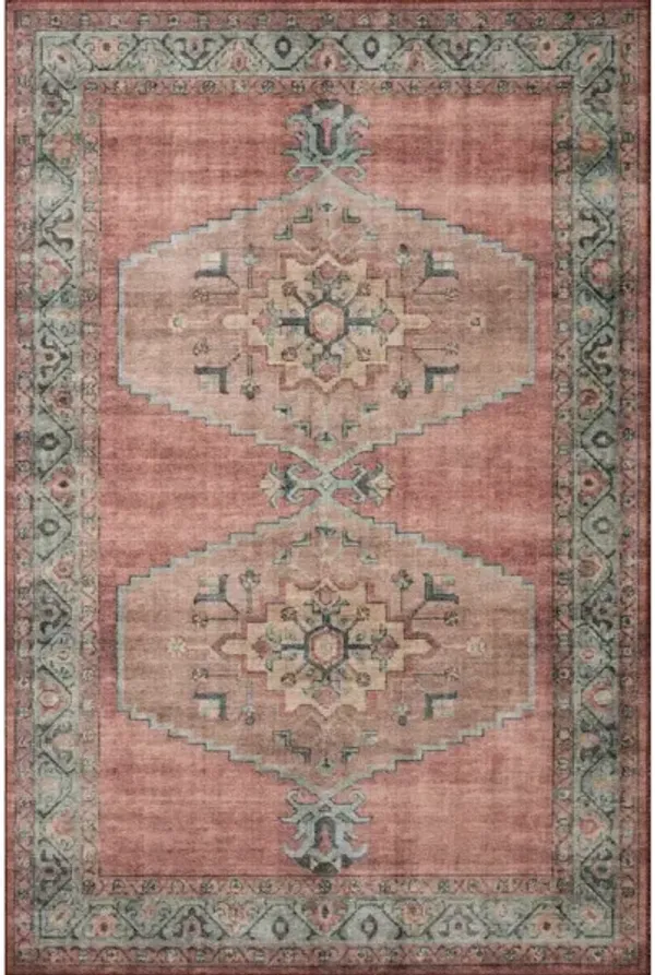 HEIDI HEI-05 SPICE/AQUA 7'6 X 9'6 AREA RUG