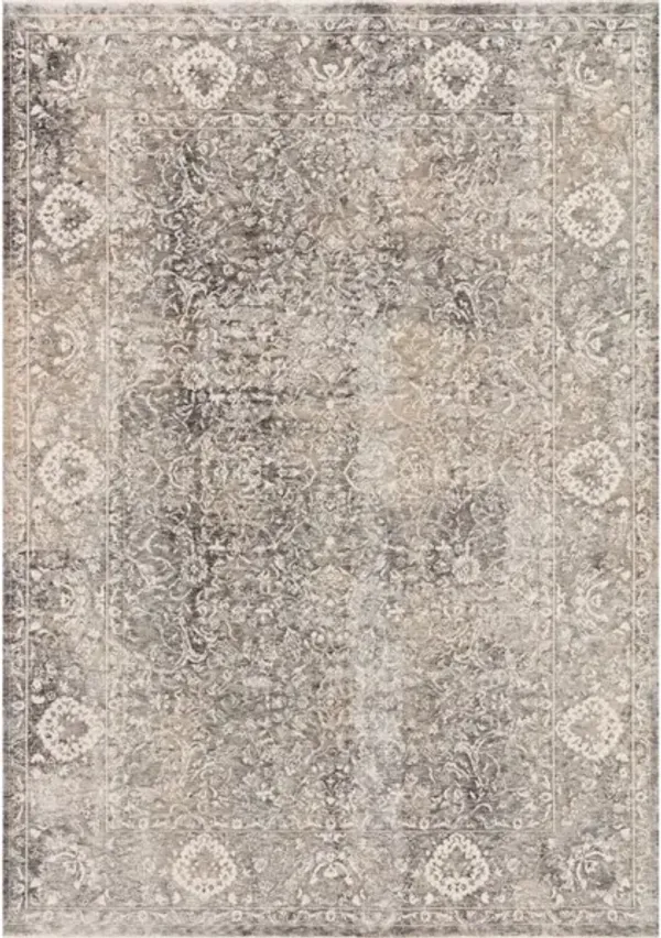 HOMAGE HOM-03 STONE/IVORY 2'6 X 16'0 RUNNER RUG