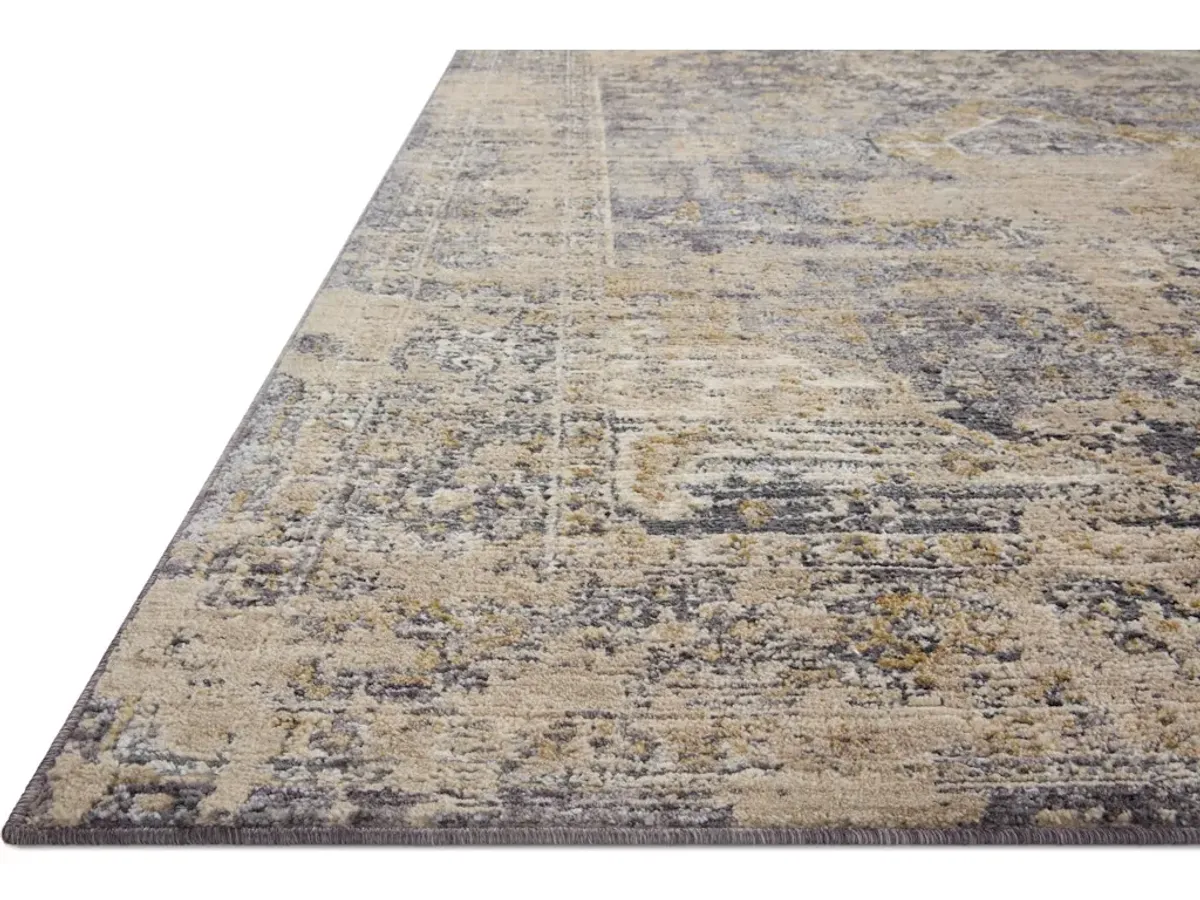 INDRA INA-03 CHARCOAL/NATURAL 2'6 X 10'0 RUNNER RUG